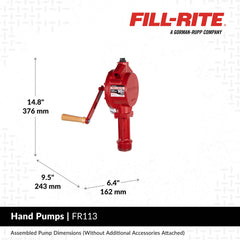 Fill-Rite FR113 telescoping suction pipe extended for versatile reach