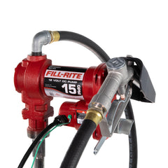 Discharge hose in action from the FR1210H showing controlled transfer capability.
