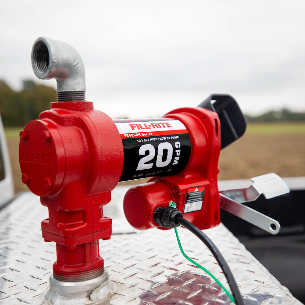 Fill-Rite FR4204H 12V motor powers reliable pumping on trailers and trucks