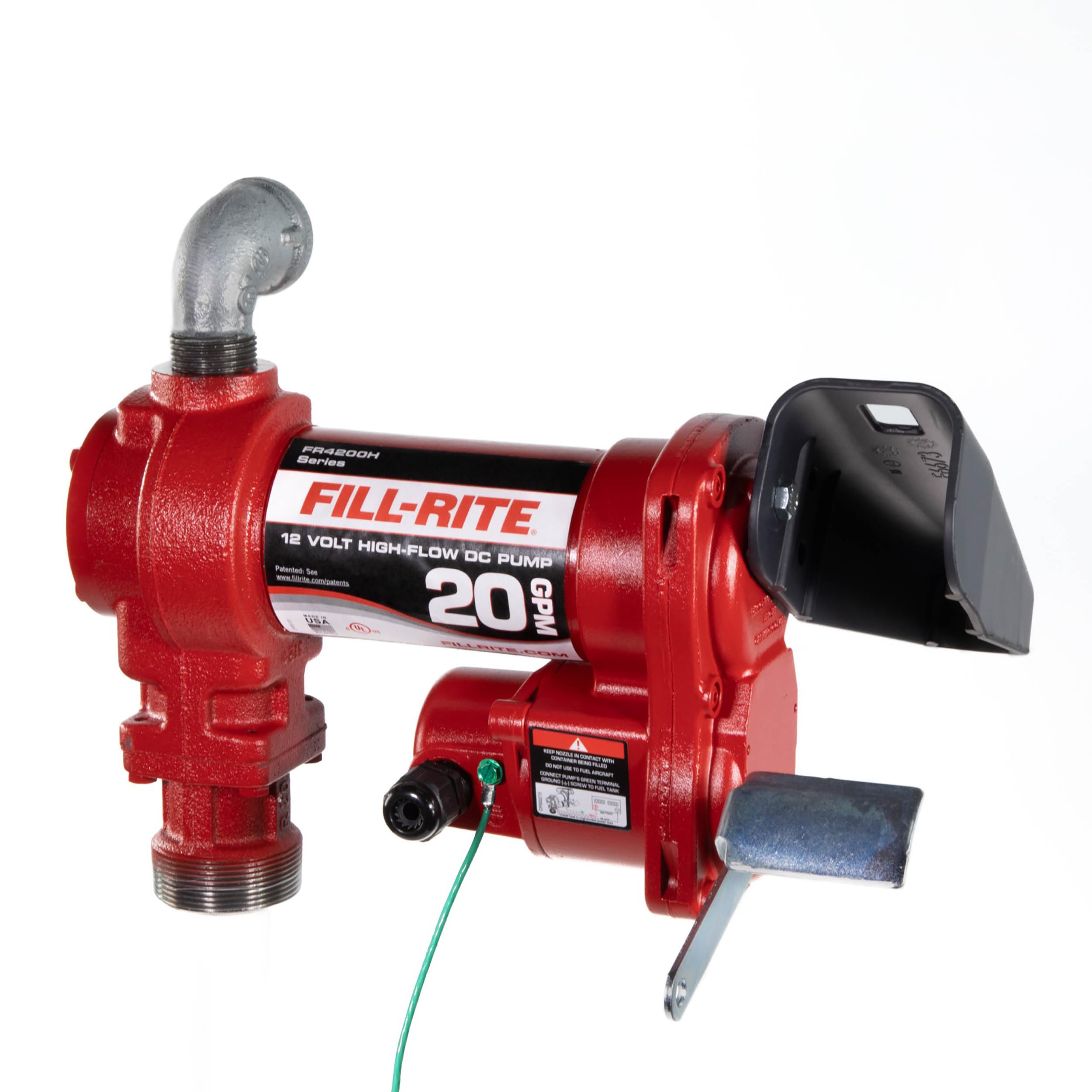 Fill-Rite FR4204H side view highlights the durable cast-iron body