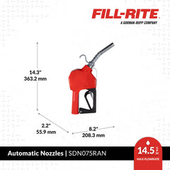 Fill-Rite SDN075RAN cast-aluminum construction for durability