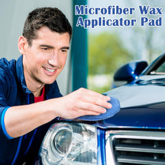 FillTouch gray microfiber wax applicator pad for consistent coverage.