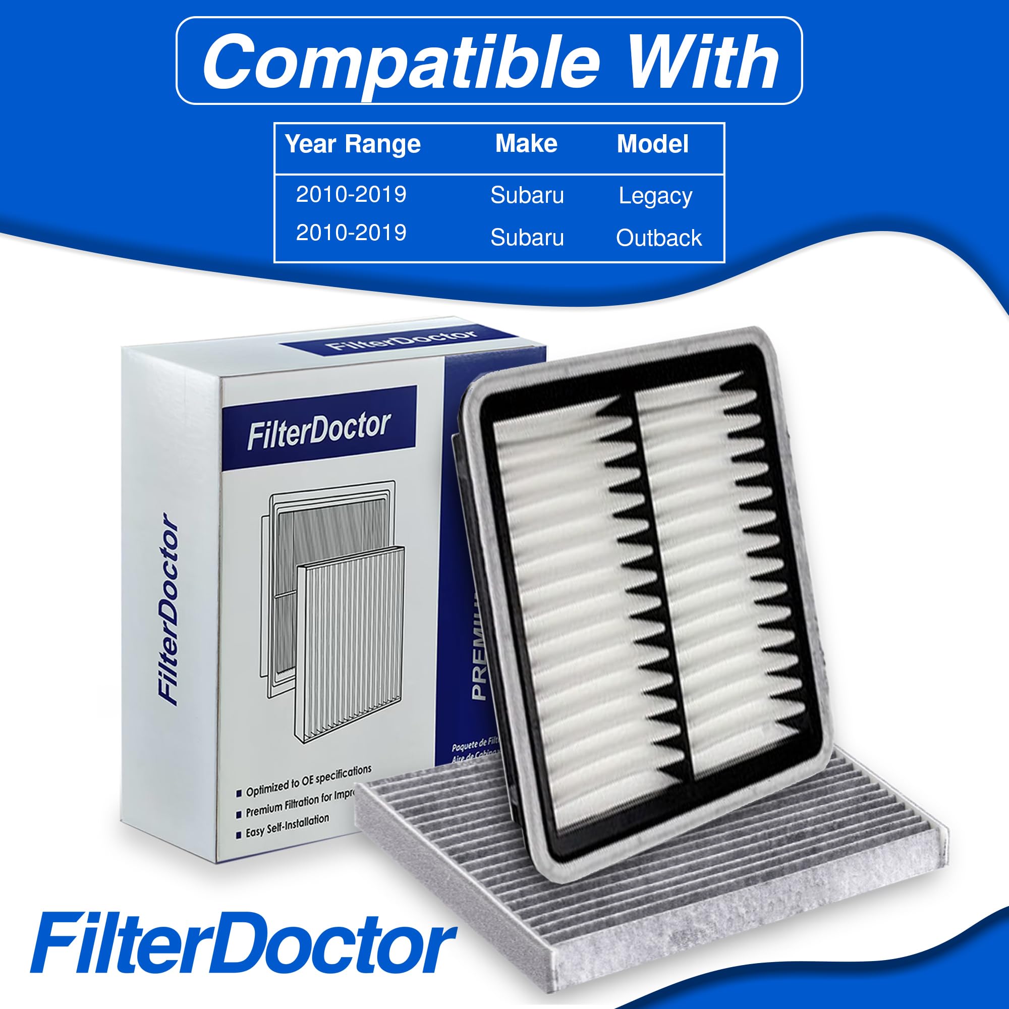FilterDoctor GP997 combo pack demonstrates complete filtration for three components.