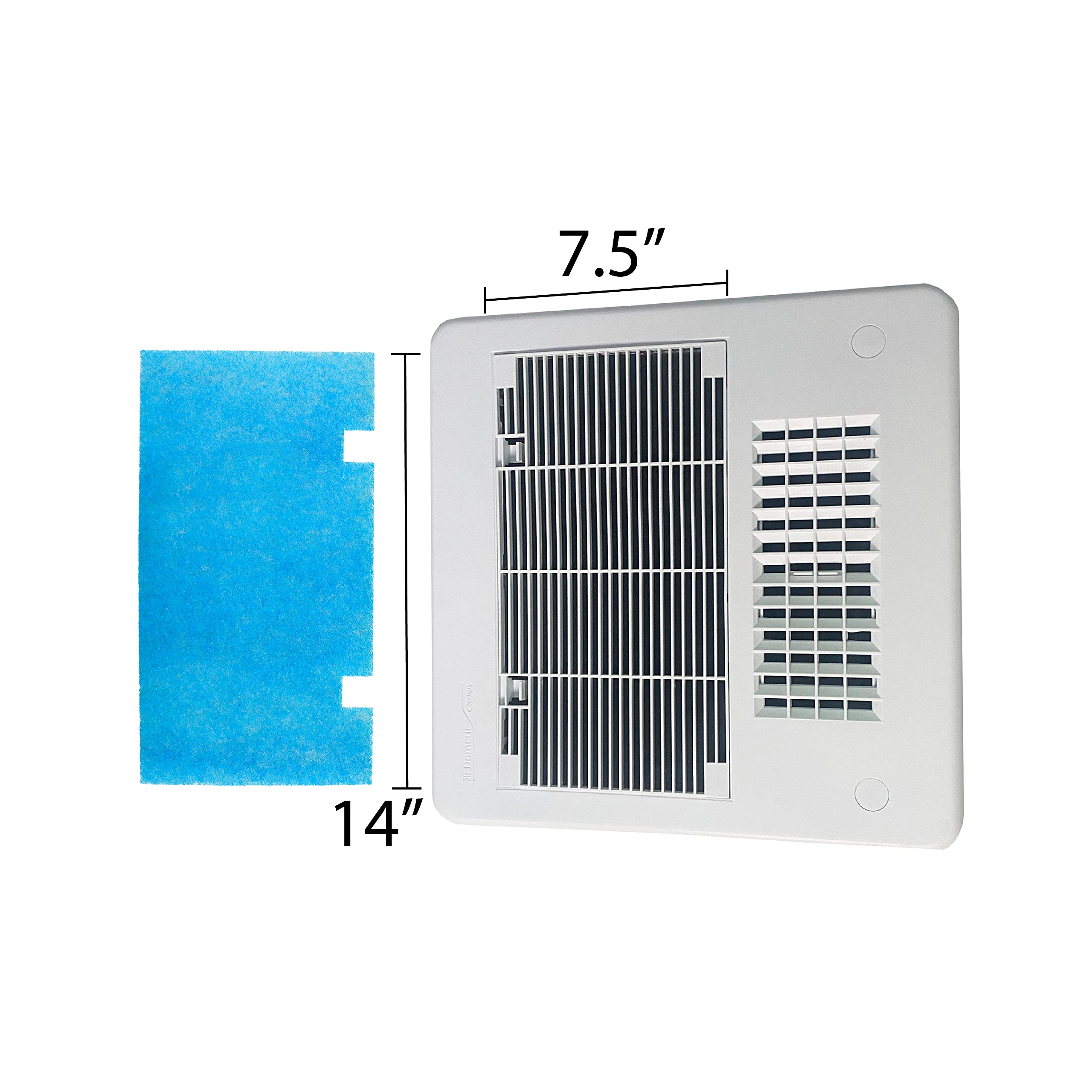 FilterTime FT-714 RV air filter packaging shows easy replacement.