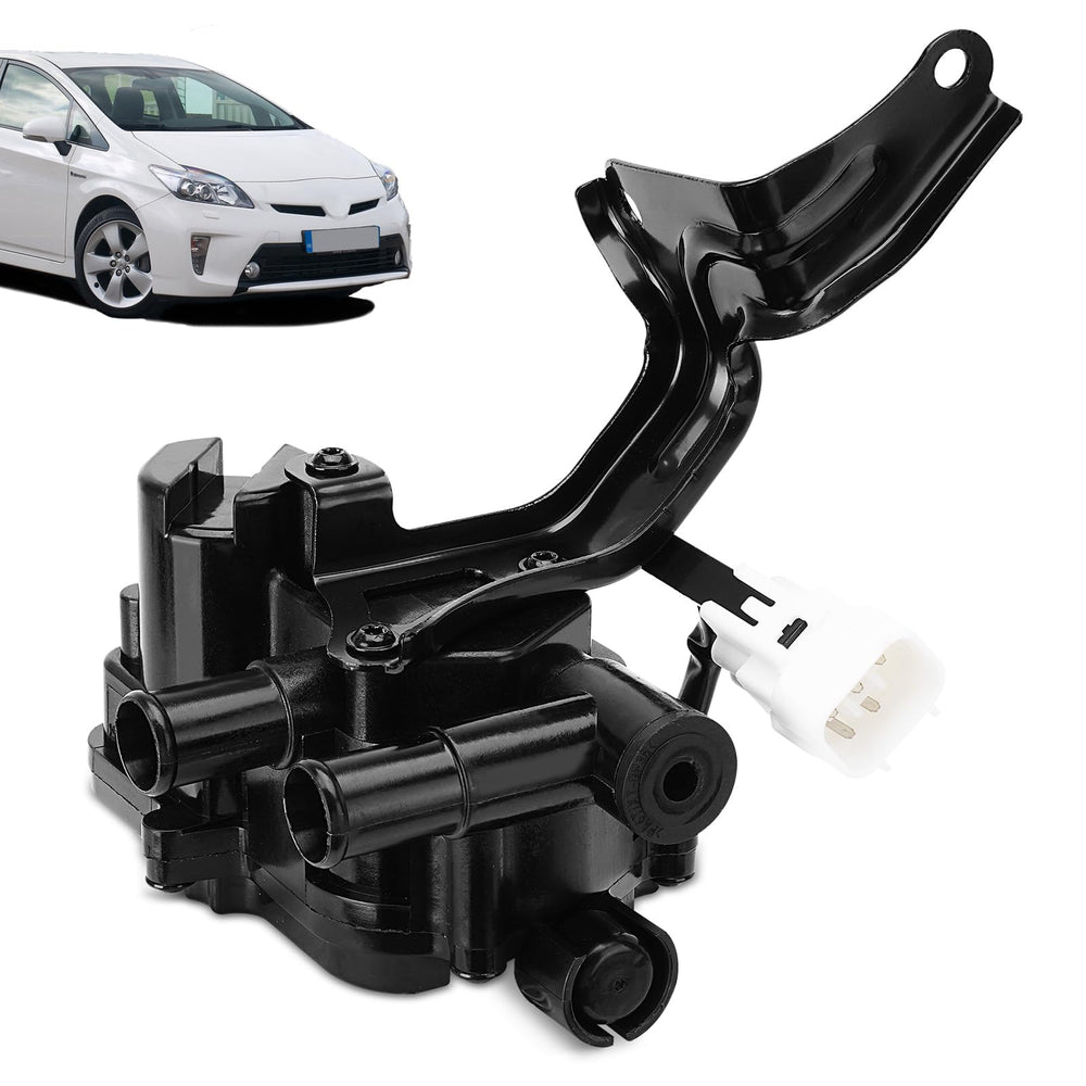FILTERUP 16670-21010 coolant control valve installed in Prius to regulate heater flow.