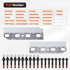 Filterup 5.7 exhaust manifold gasket kit right side with hardware