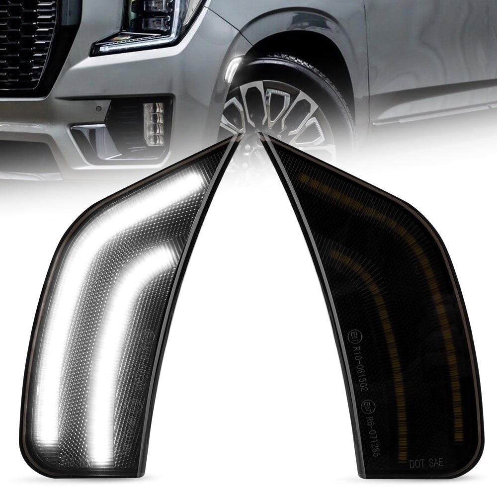 FILTERUP smoked-lens LED side marker for Yukon right side improves daytime visibility