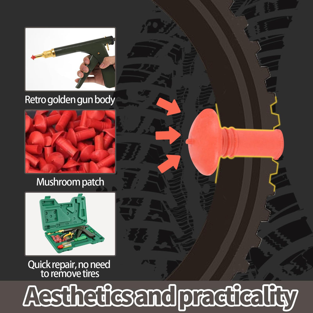 Finafedom green tire repair kit packaging ready for storage