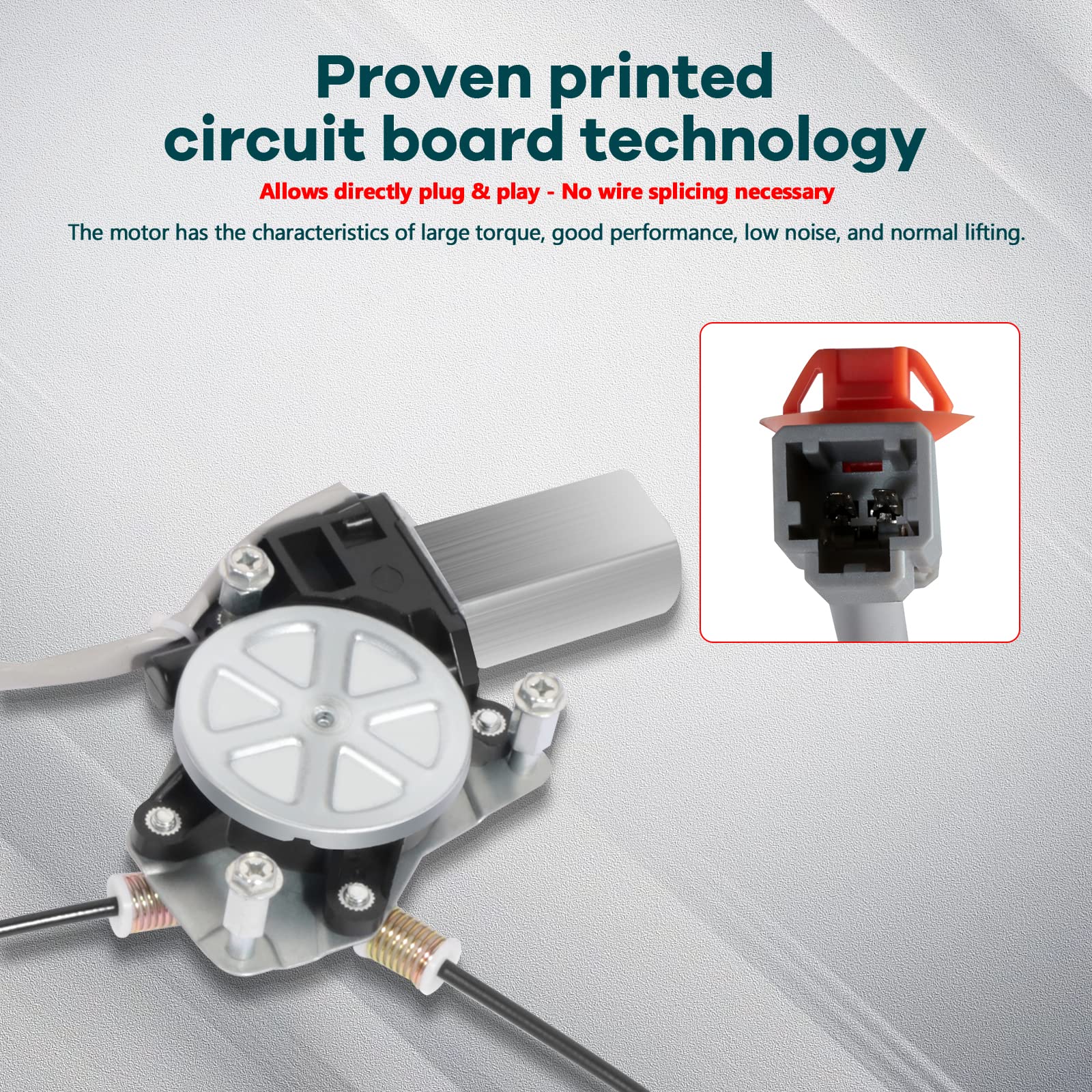 FINDAUTO Acura MDX rear-right regulator with motor for 2001-2006 enhances window reliability.