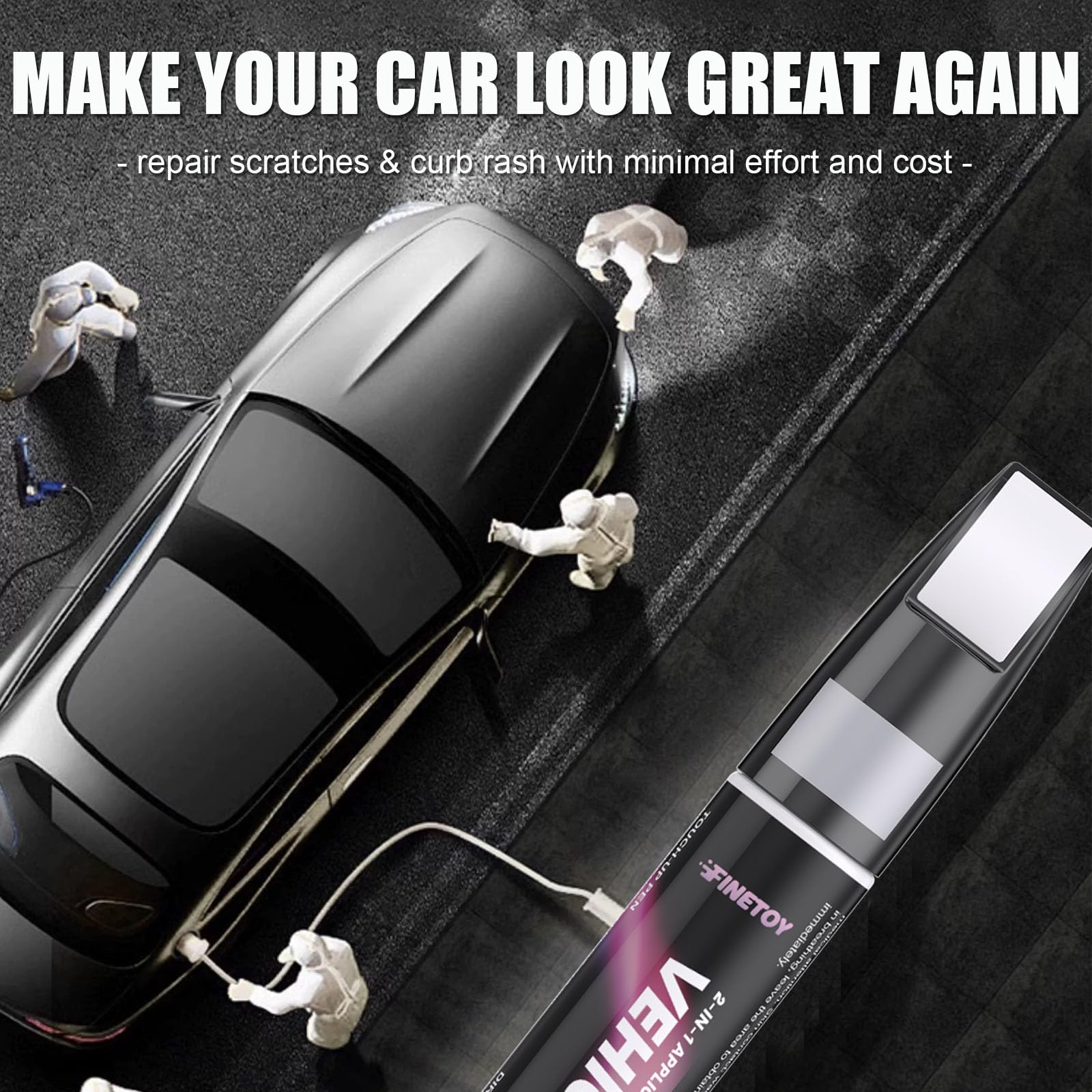 FINETOY GAZ/WA8624 touch-up kit in use on vehicle.