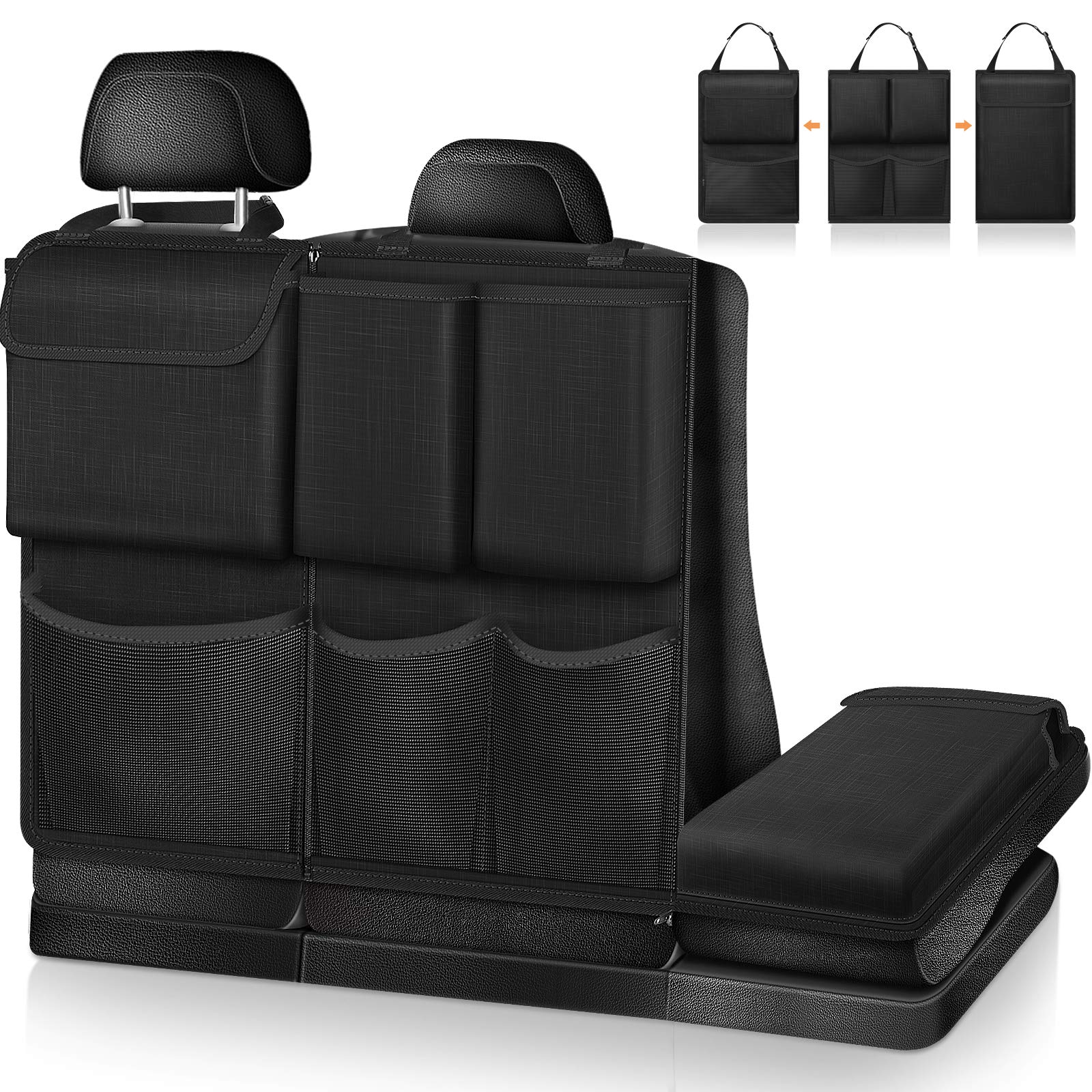 FINPAC car trunk organizer with three detachable modules in black for organized cargo