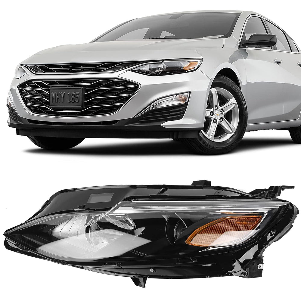 FIONE Malibu left headlight assembly 2019-2022 with easy plug-and-play installation.