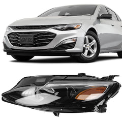 FIONE Malibu left headlight assembly 2019-2022 with easy plug-and-play installation.