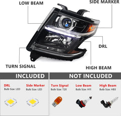 FIONE Chevy Tahoe/Suburban headlight left side with durable sealant protection