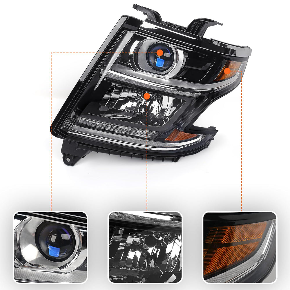 Durable FIONE headlight material for Chevy Tahoe/Suburban resists impact