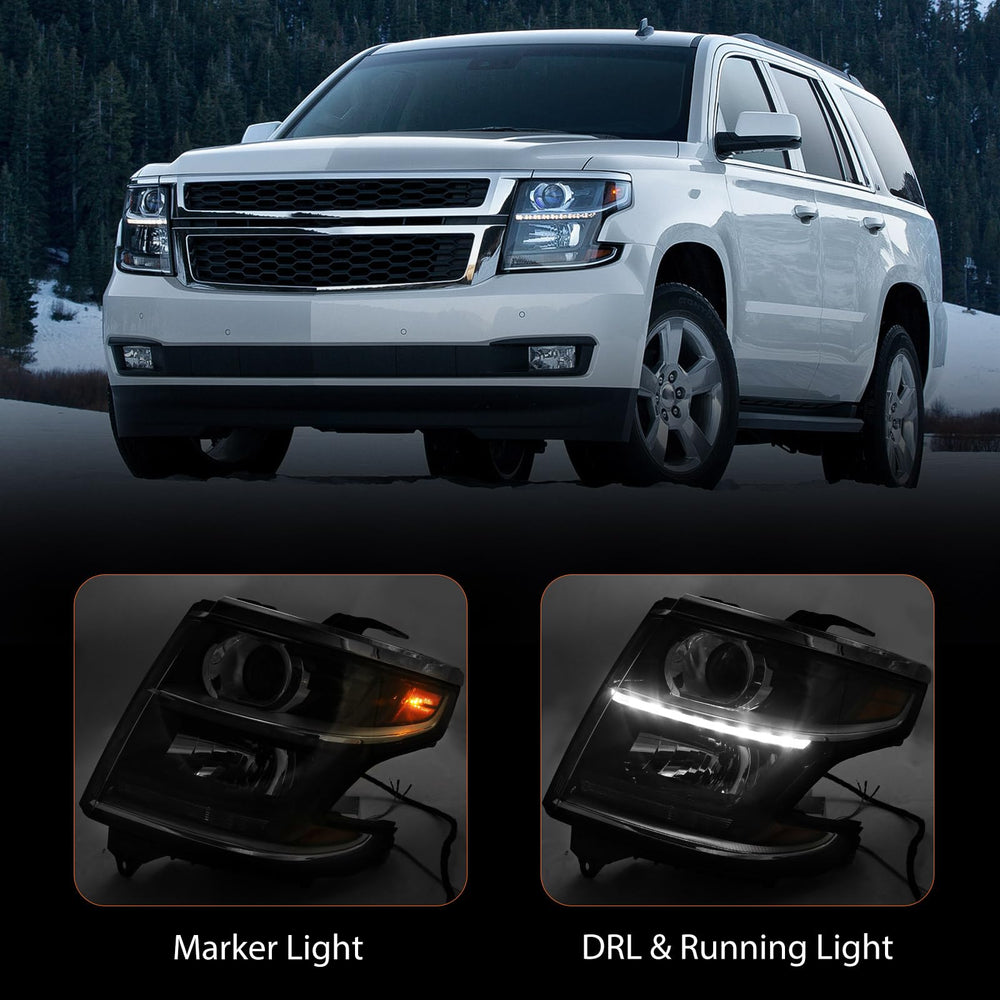 FIONE headlight for Chevy Tahoe/Suburban without bulbs ready for installation