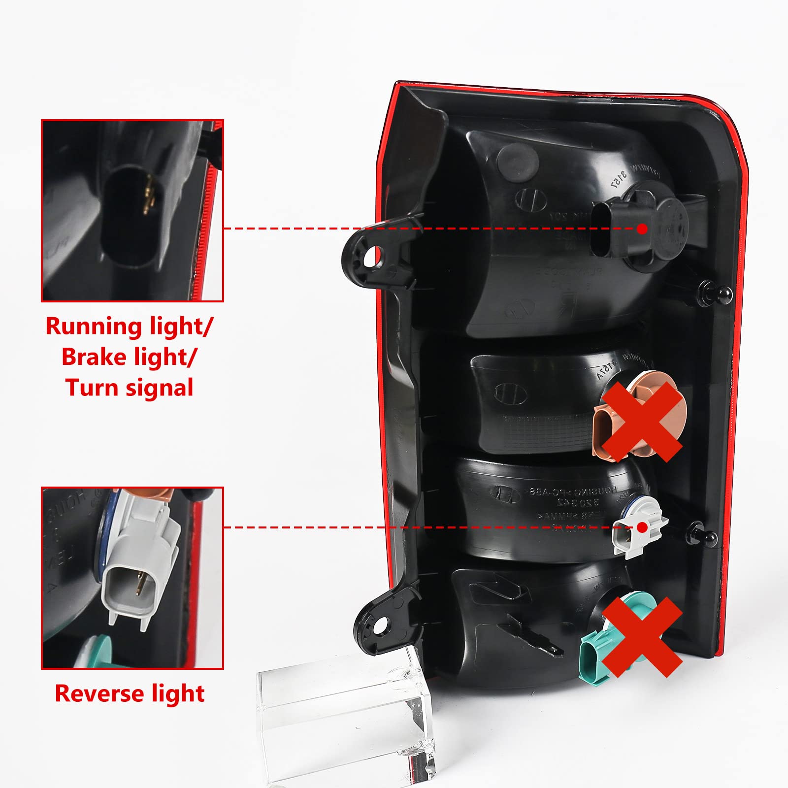 FIONE packaging and included tail light for easy replacement.