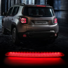 FIONE Jeep Renegade 3rd brake light closeup shows durable ABS housing