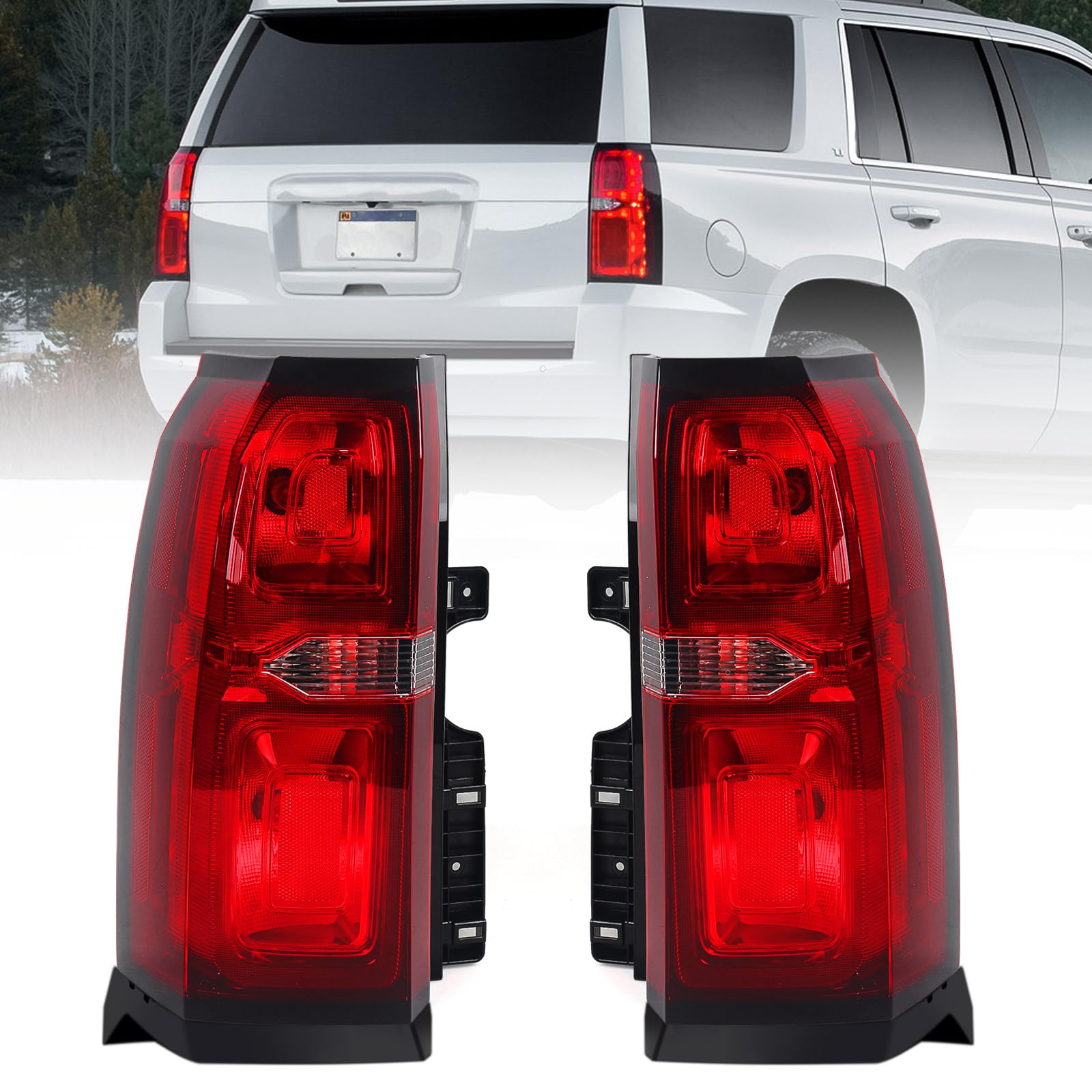 FIONE tail light left with red LED improves night signaling for Tahoe/Suburban