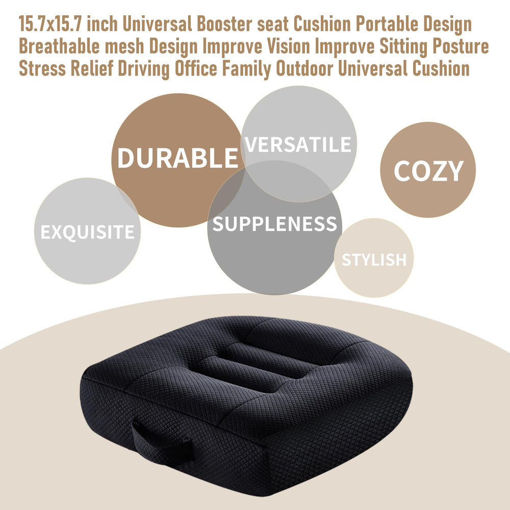 Fioqe car booster seat cushion packaging unboxing reveals compact shipping and easy setup