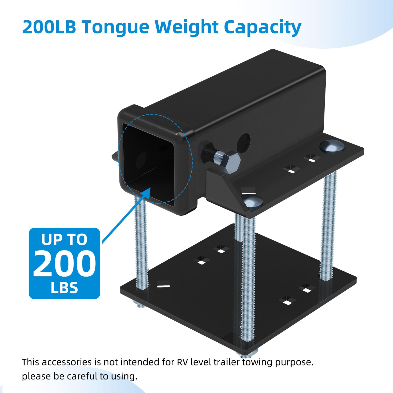 Fioracl 200lbs loading-capacity supports cargo carriers and bike racks safely.