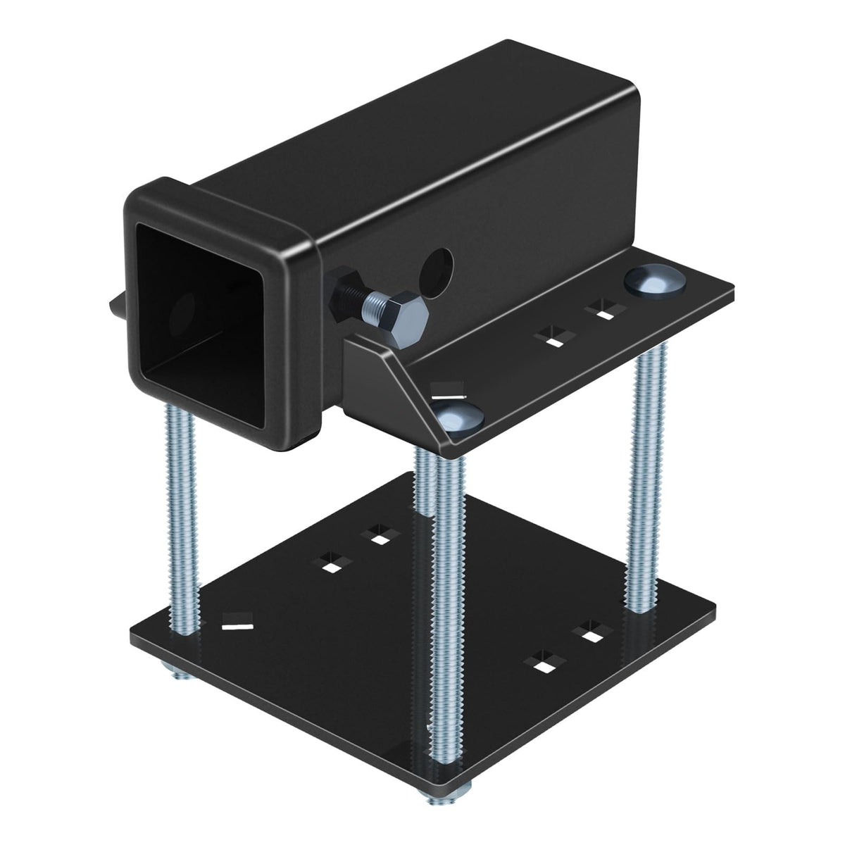 Fioracl bolt-on RV hitch receiver 2in secured to bumper for stable connector.