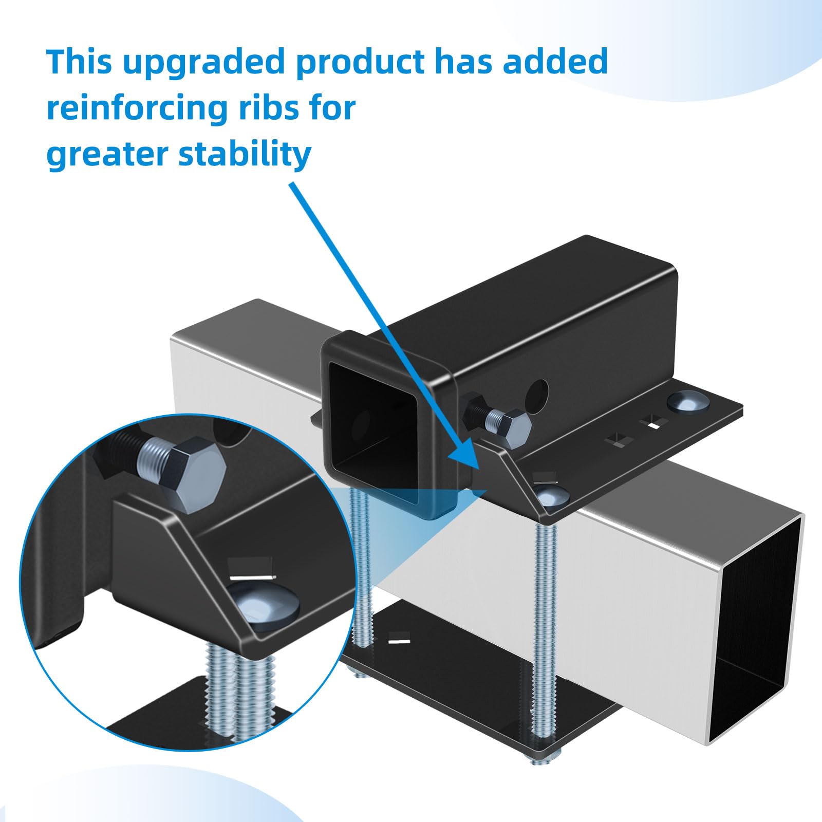 Fioracl reinforced-structure with laser-cut ribs reduces wobble during trailer trips.
