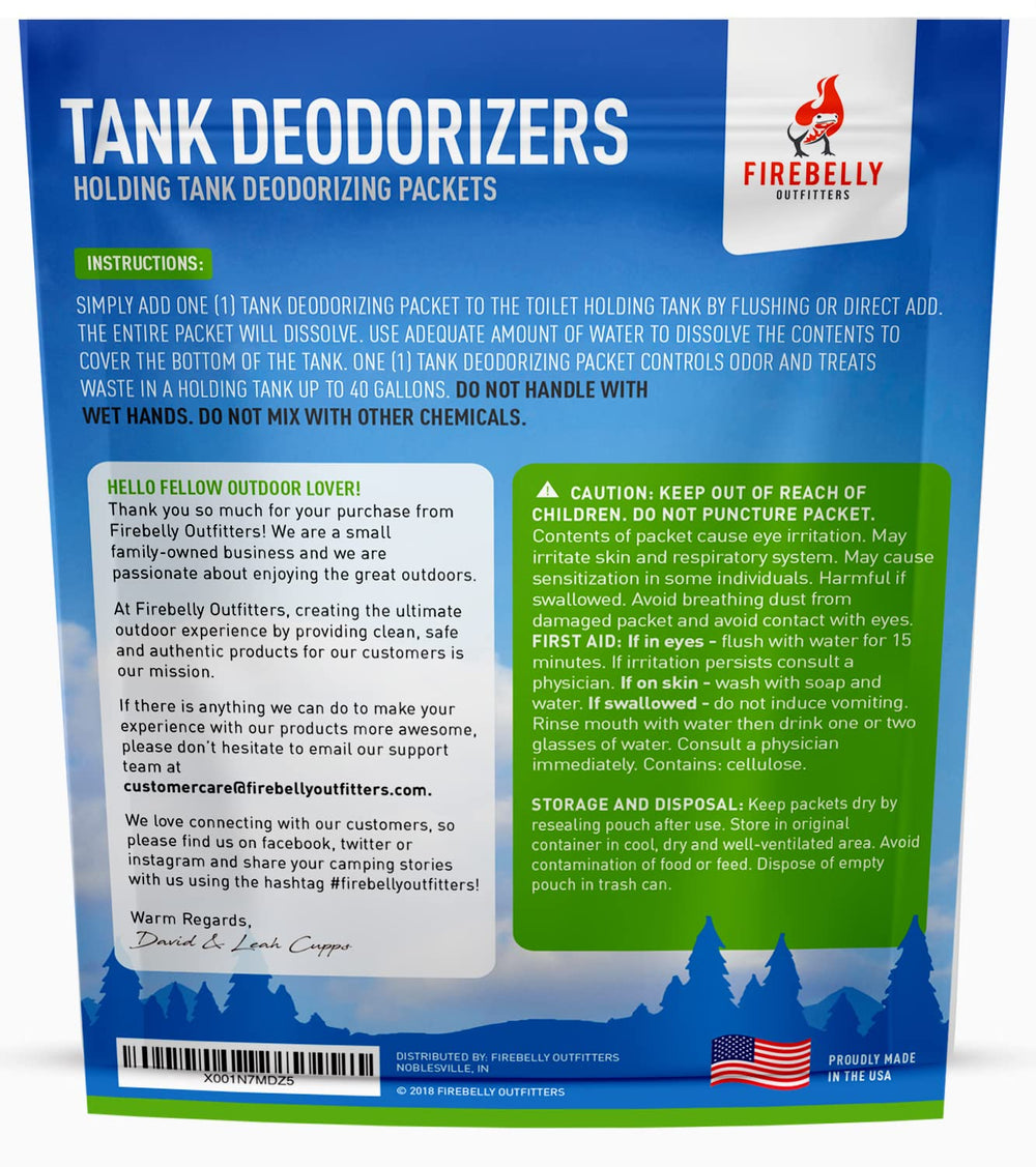 Firebelly Outfitters holding tank solution keeping campsites fresh on trips