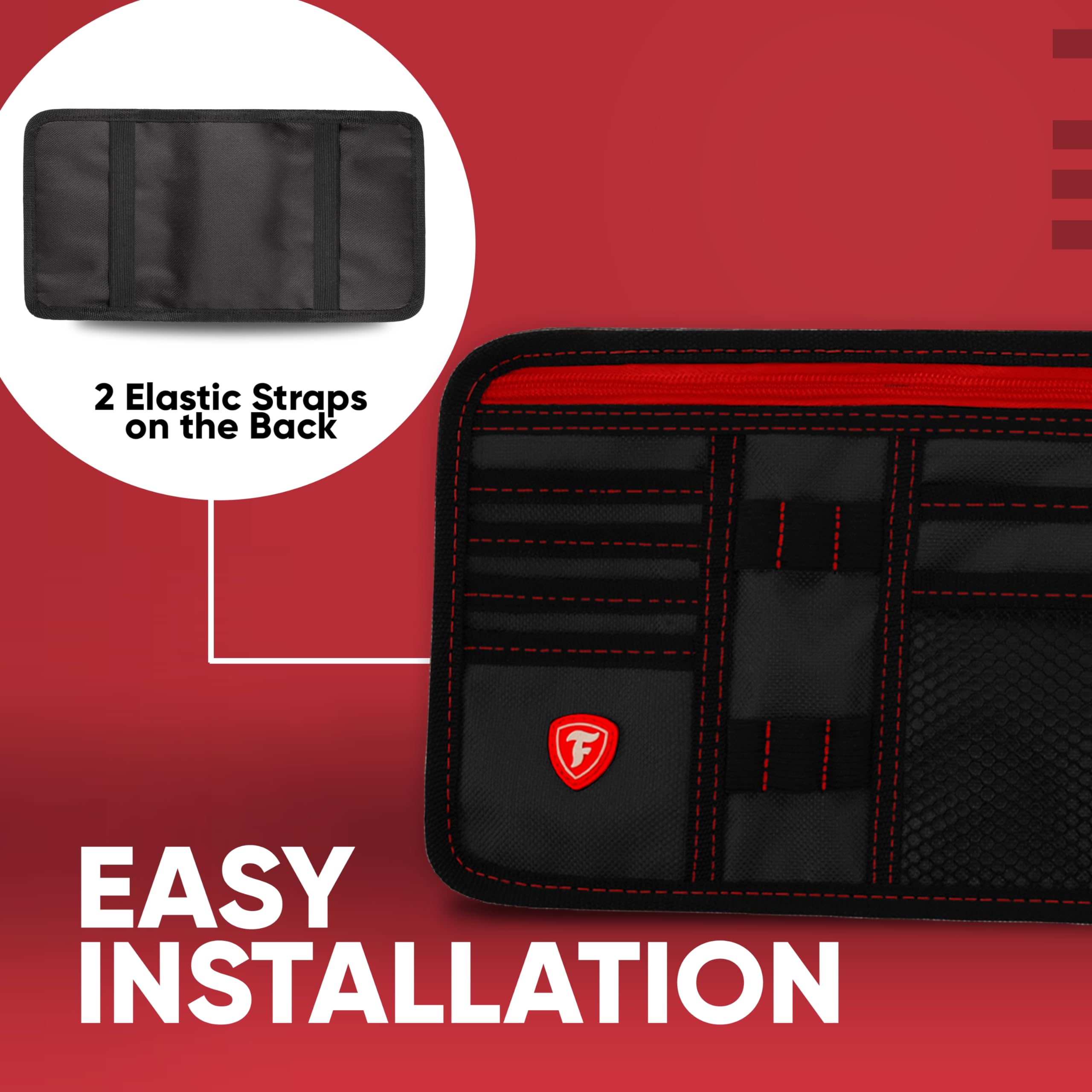 Firestone quick install straps enable tool-free setup for immediate organization.
