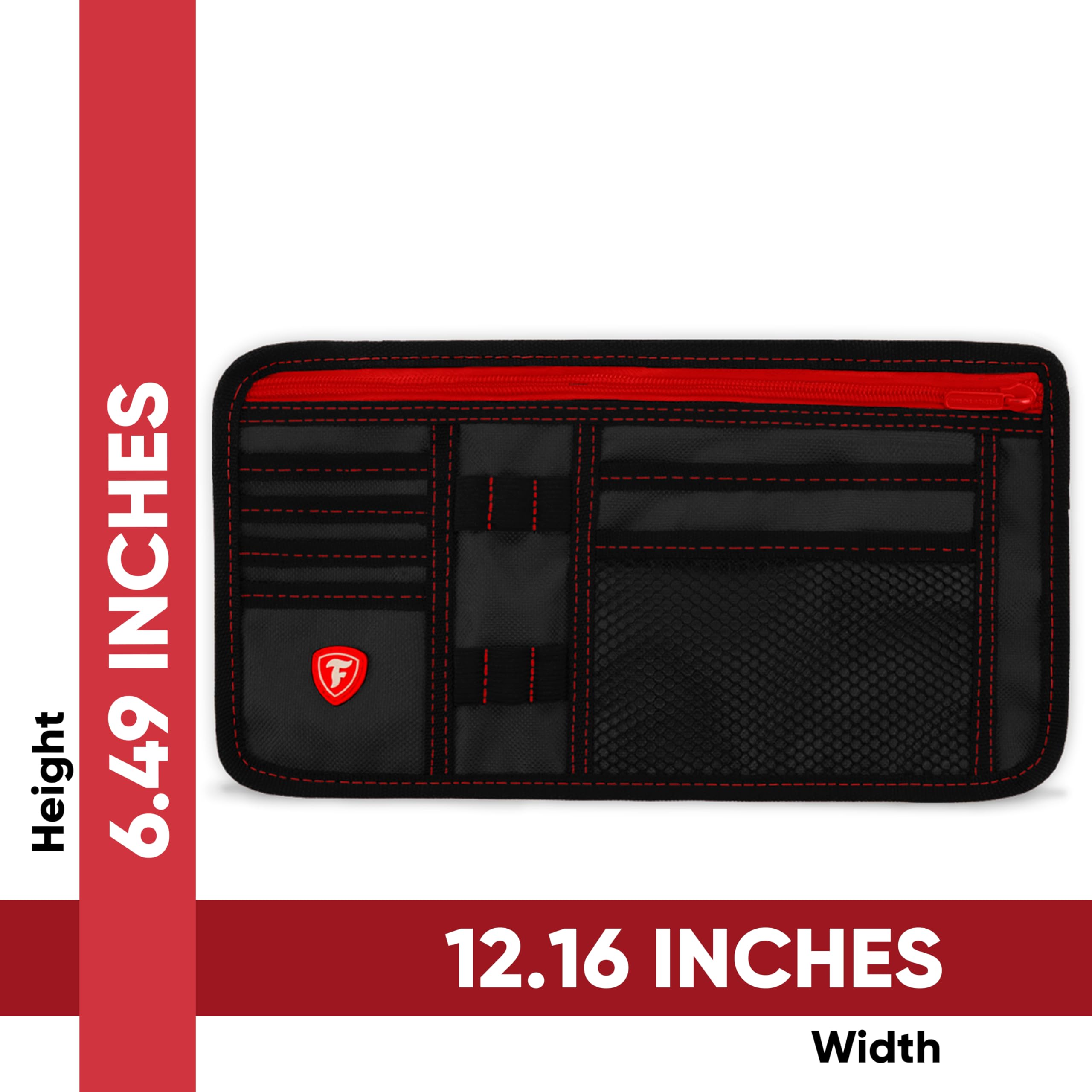 Firestone slim low-profile design attaches without obstructing driver view.
