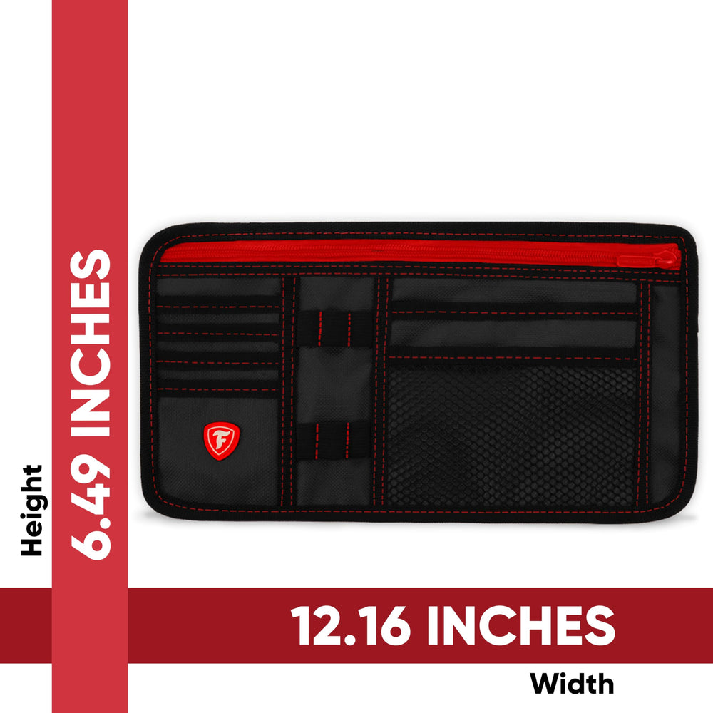 Firestone slim low-profile design attaches without obstructing driver view.