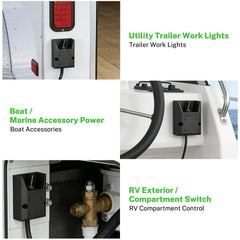 FIRMERST sealed toggle for outdoor use resists rain and dust.