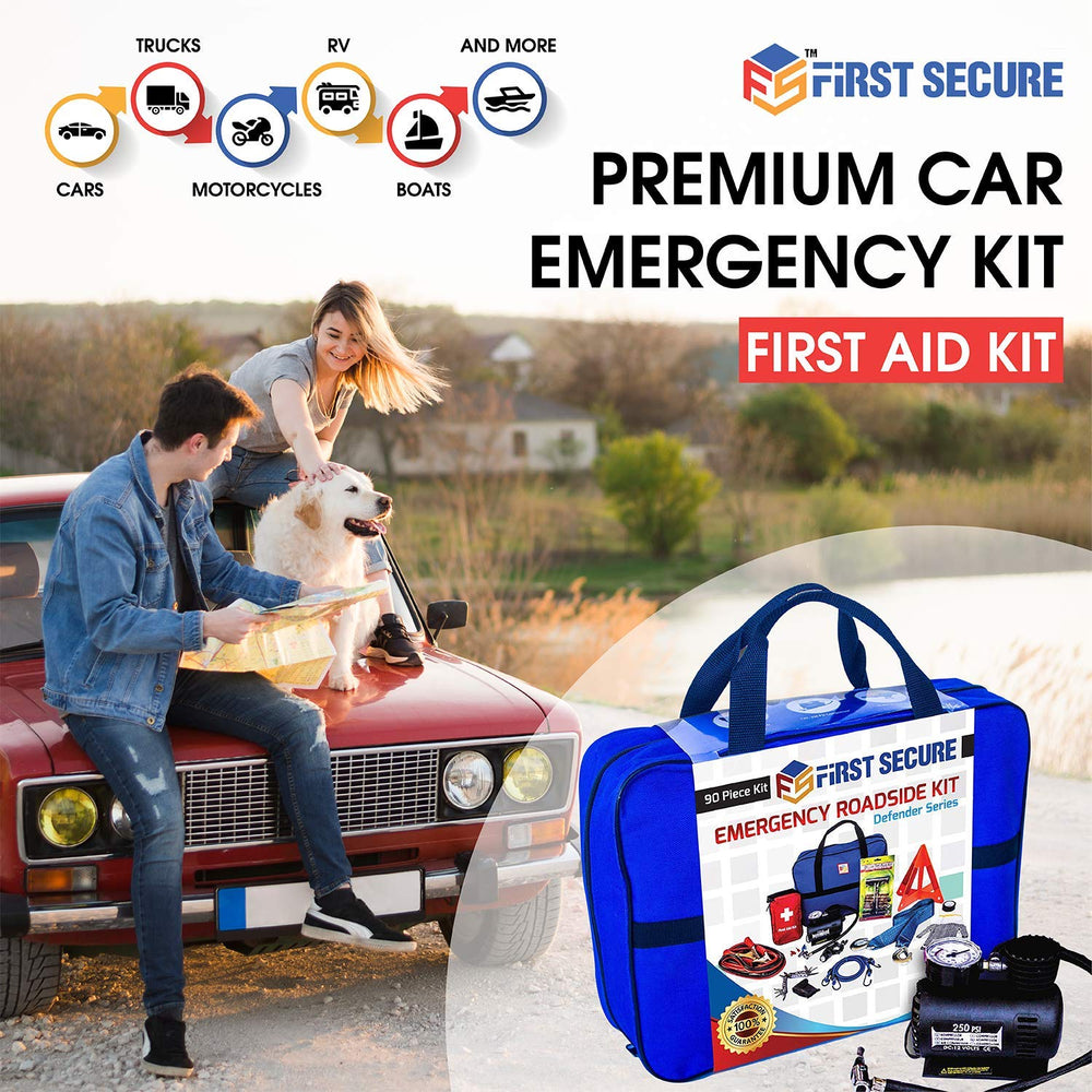 FIRST SECURE window breaker included for emergency escape scenarios