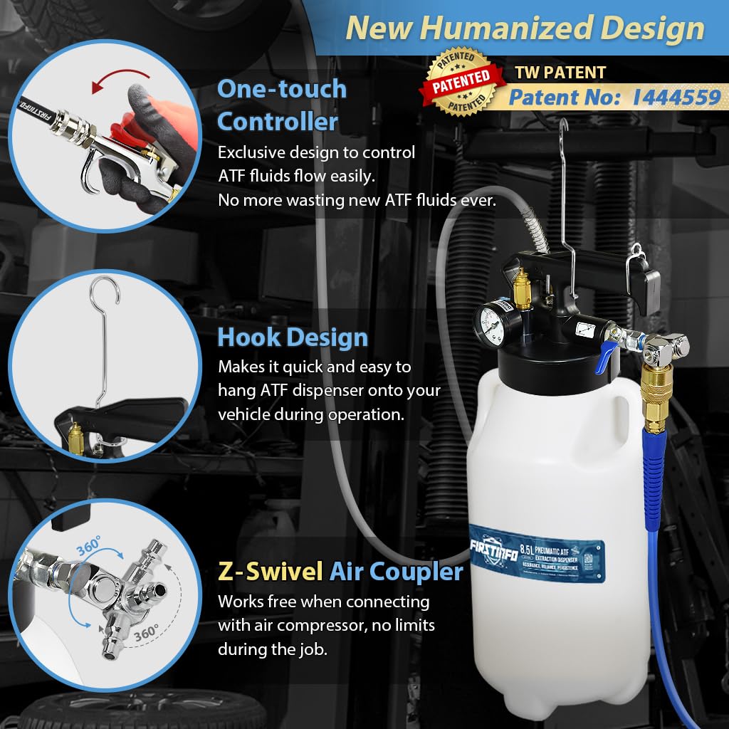 FIRSTINFO A1133NUSY2 pneumatic dispenser demonstrates fast extraction and precise dispensing.