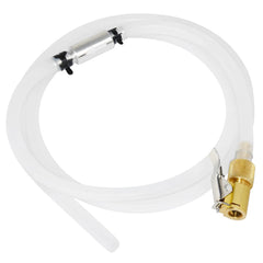 FirstInfo A11525 bleeder hose with lockable check for safe brake bleeding.