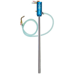 FIRSTINFO A1182US pneumatic drum pump for 50-gallon barrels delivers fast transfer.