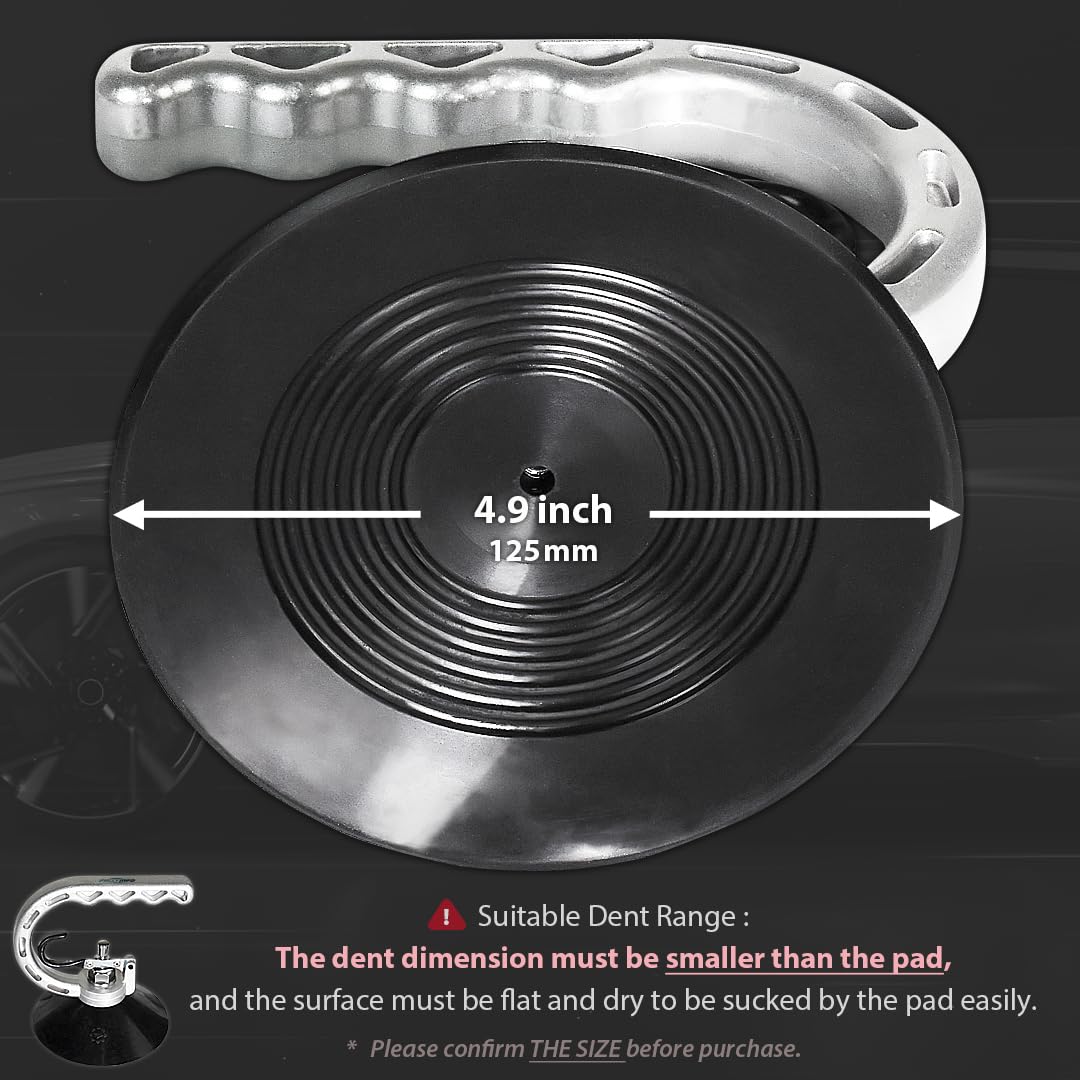 FIRSTINFO A1504C paintless dent removal tool used on a flat surface