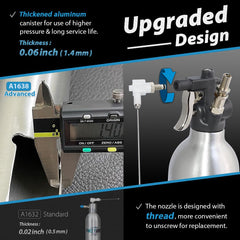 FIRSTINFO A1638 620ml capacity enables longer use between refills.