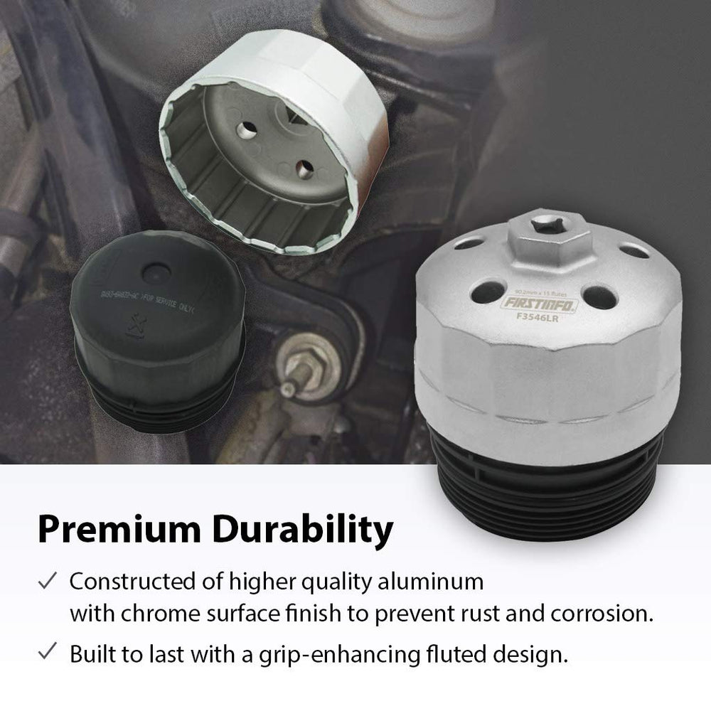 FIRSTINFO F3546LR chrome-plated surface resists corrosion for lasting use.