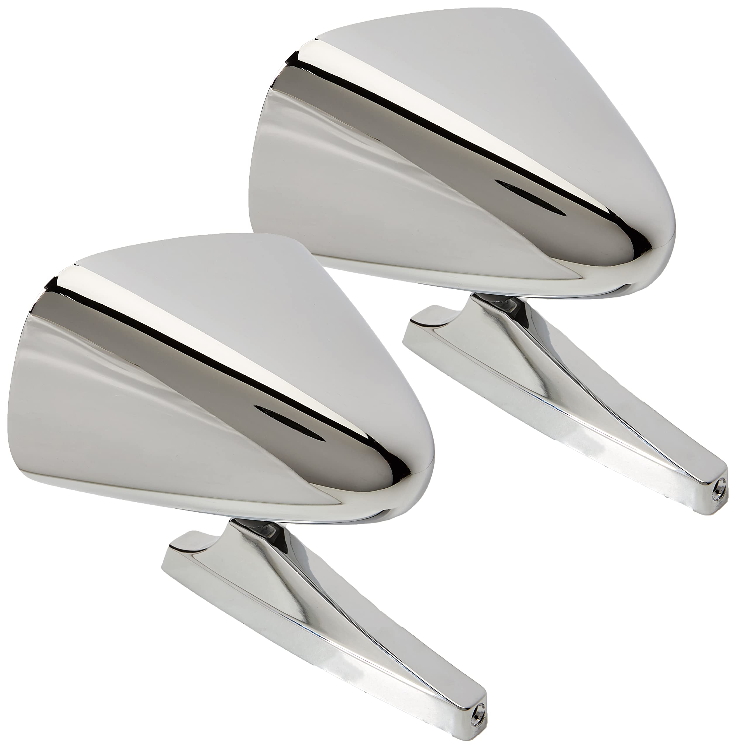 Fit System chrome mirror driver-side mount offers universal compatibility
