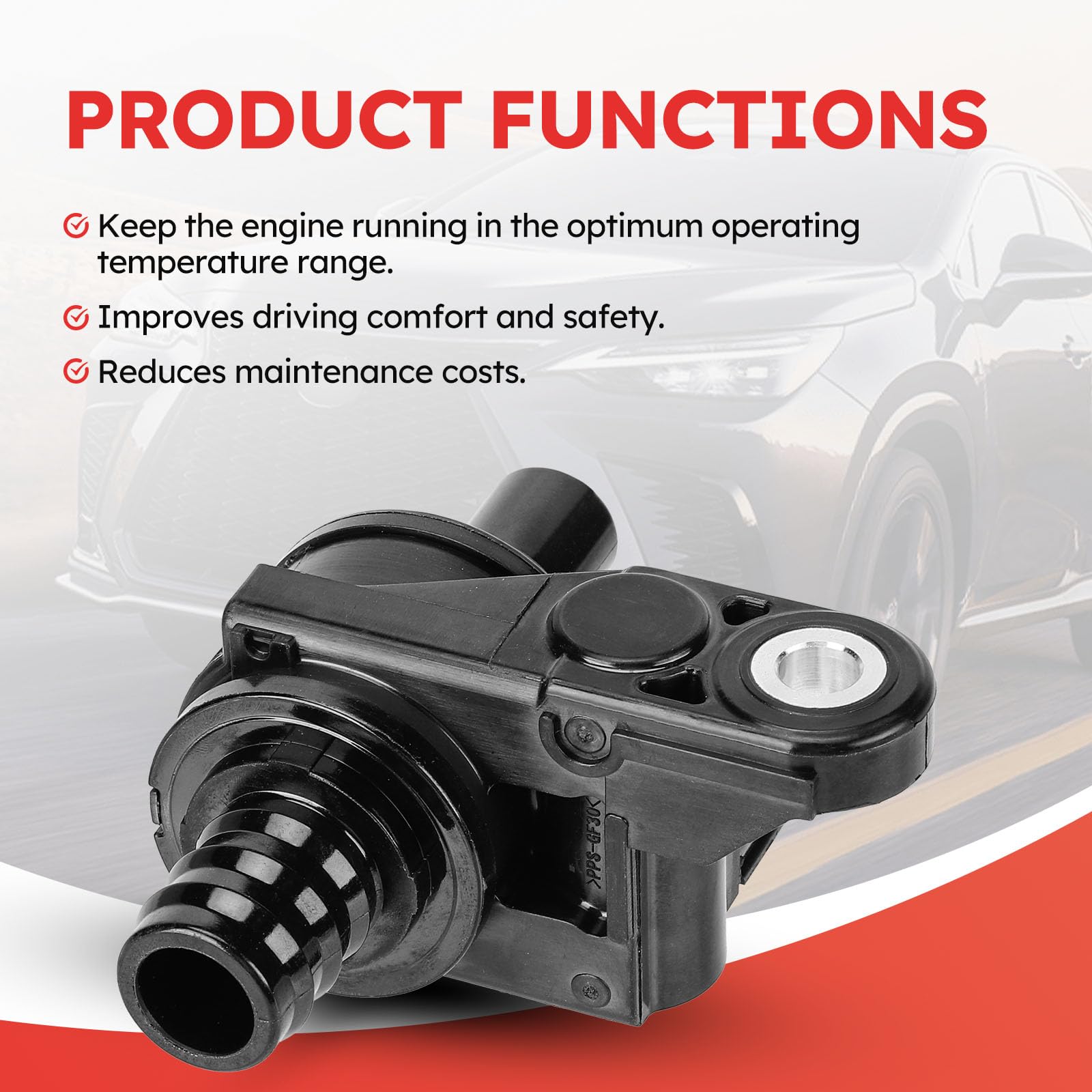 Fit4drive coolant valve for Toyota Avalon installation supports reliable cooling performance.