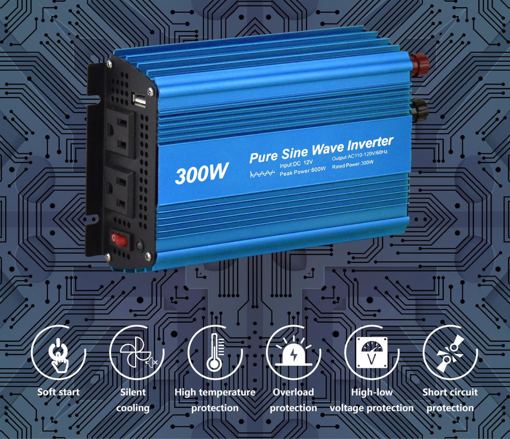 Fit4Less dual AC outlets power laptops and small appliances simultaneously.