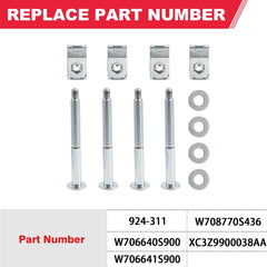 Fitede 924-311 hardware laid out for Ford F-Series installation.