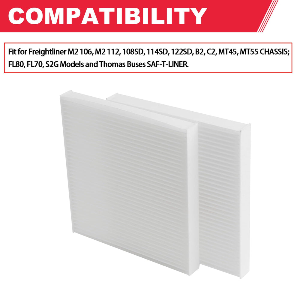 Fitede cabin air filter close-up highlights filtration media for reduced dust