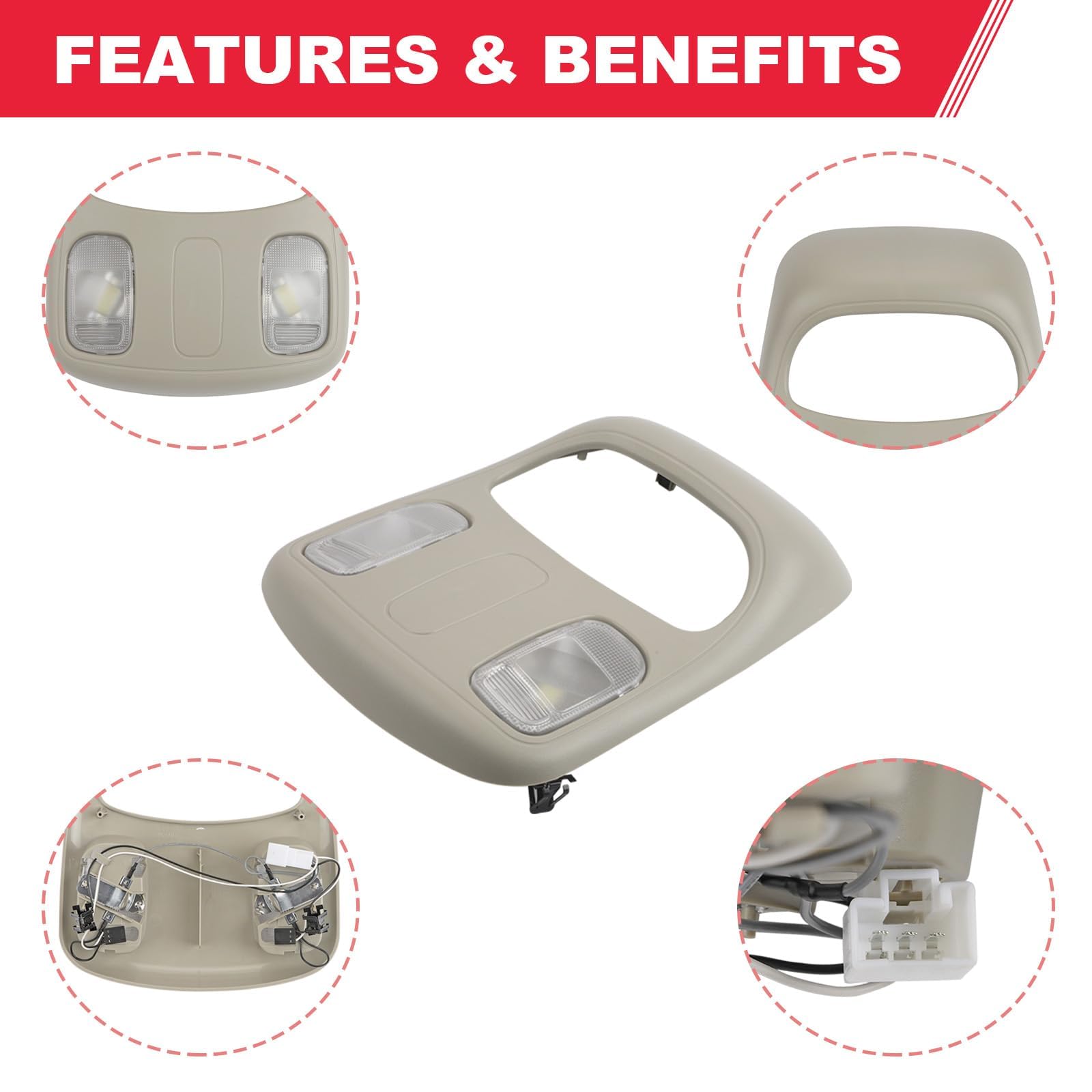 Fitede Ram 5500 overhead light helps locate small items in darkness