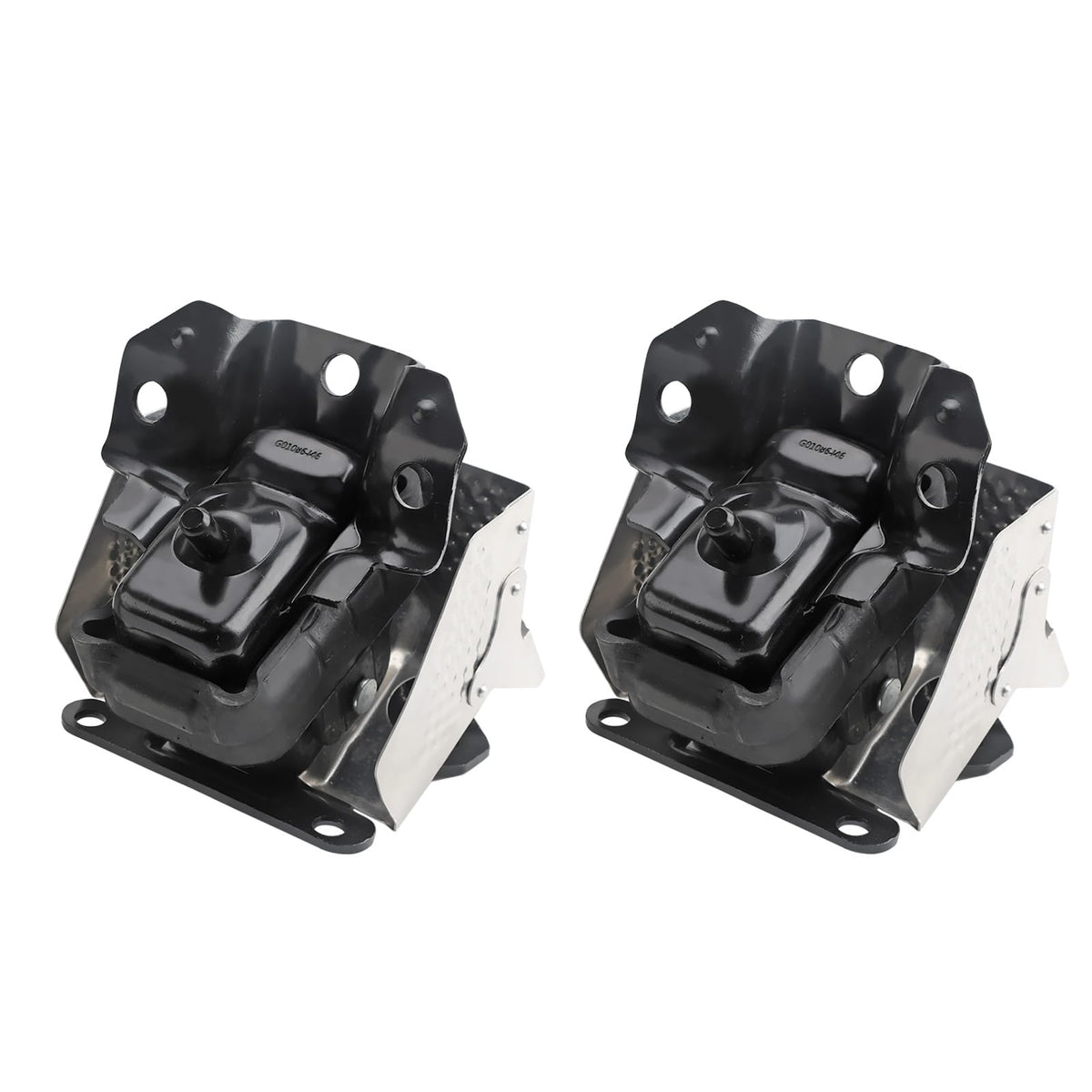 Fitede left engine mount with heat shield for smoother operation