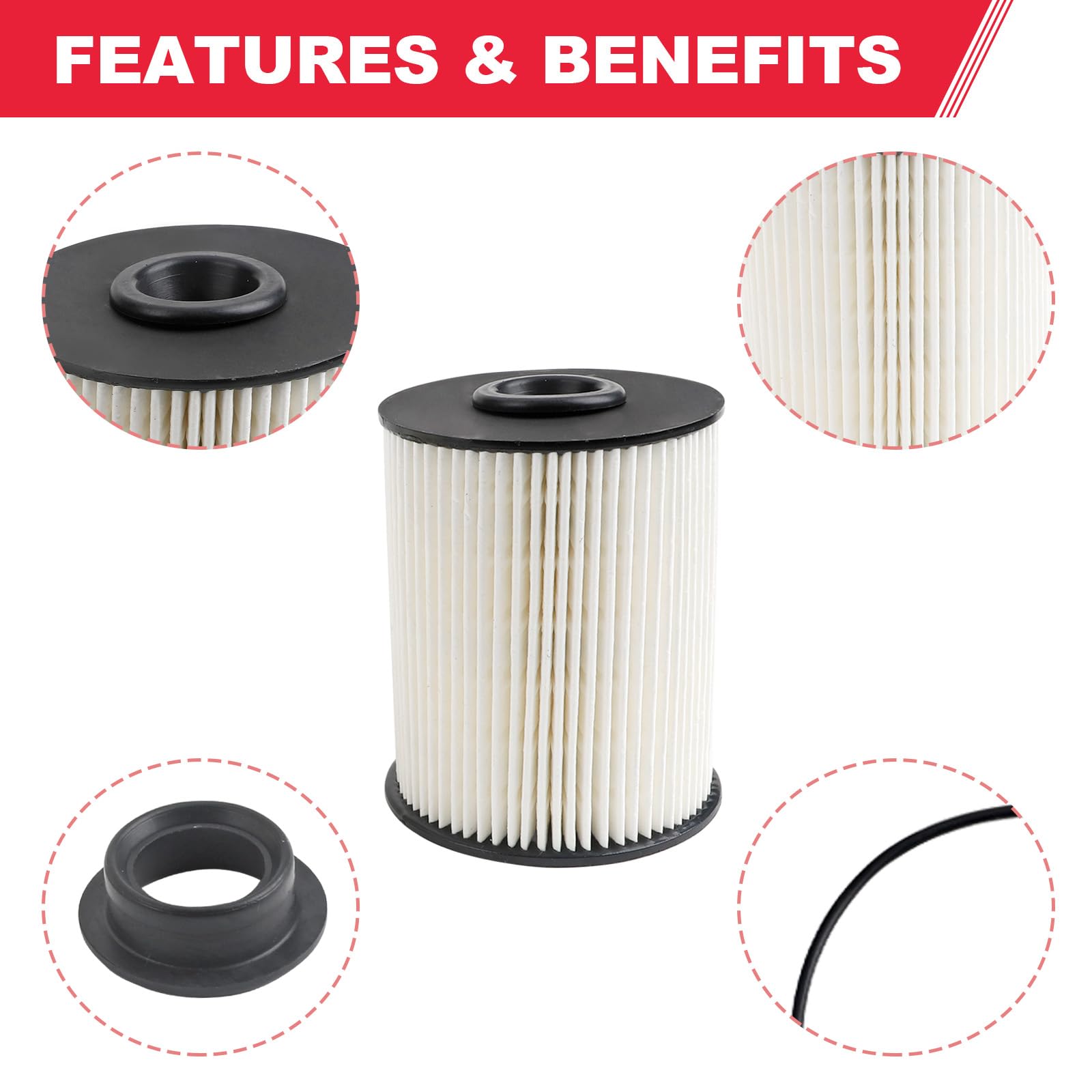 Fitede factory-tested OEM-grade filter kit for Dodge Ram 2500/3500
