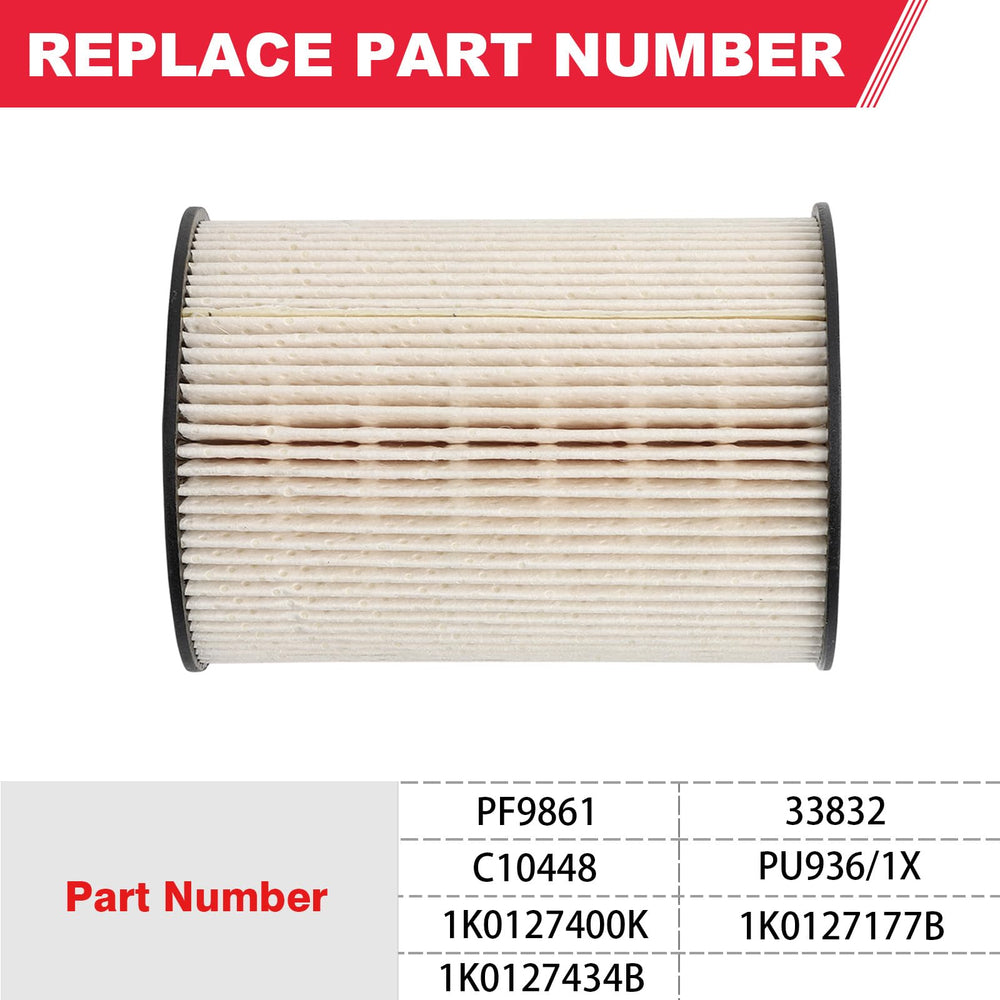 Fitede PU936/1X fuel filter mounted on VW Jetta 2005-2014.