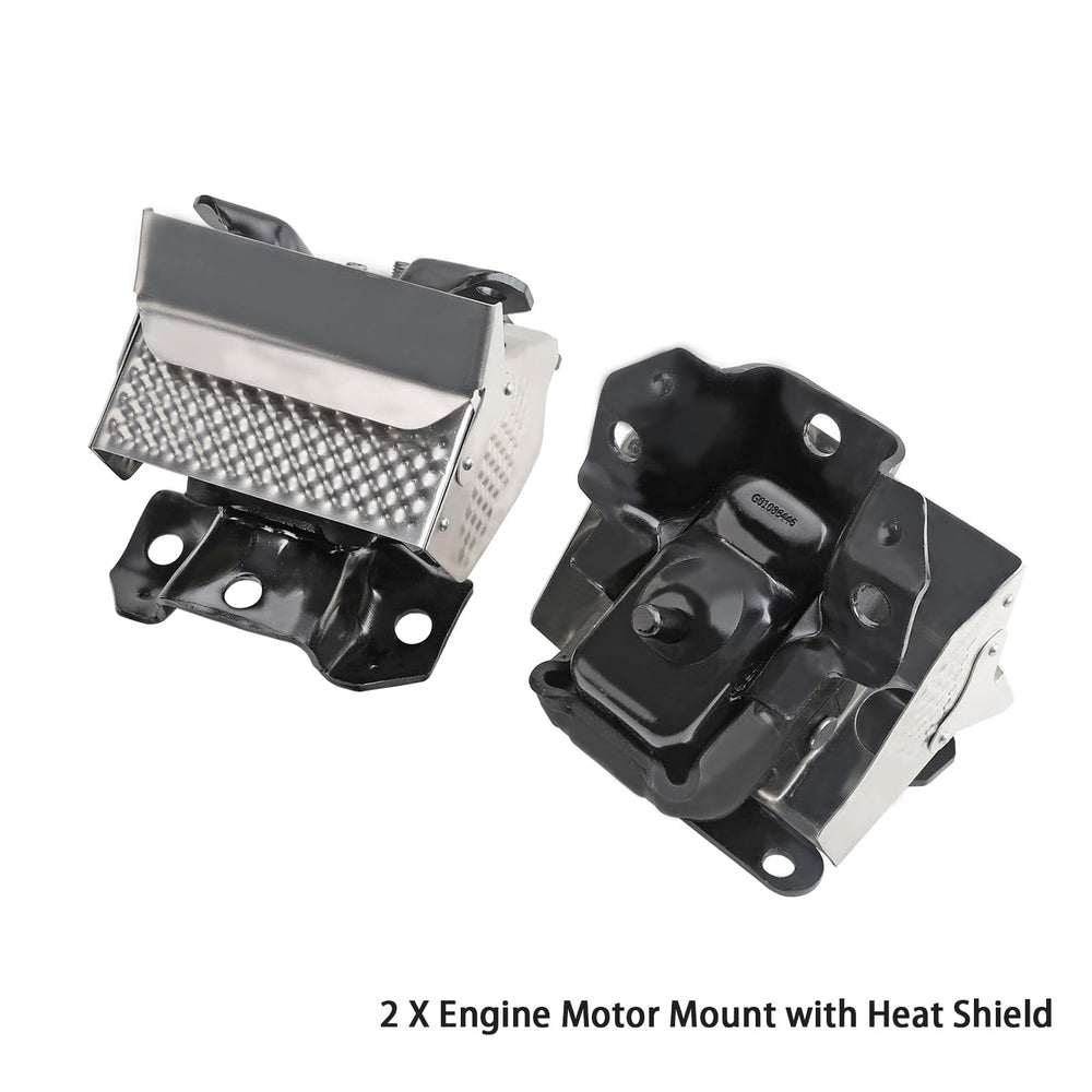 Fitede packaging includes two engine mounts ready for installation