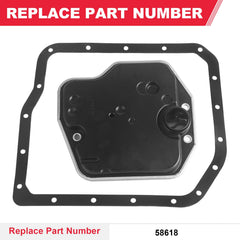 Fitede transmission filter gasket assembly showing sealing reliability and leak prevention.